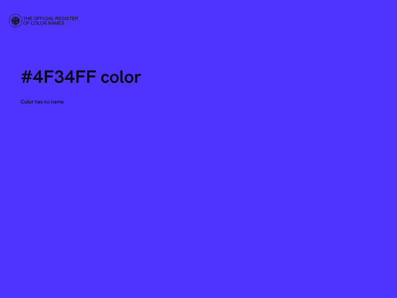 #4F34FF color image