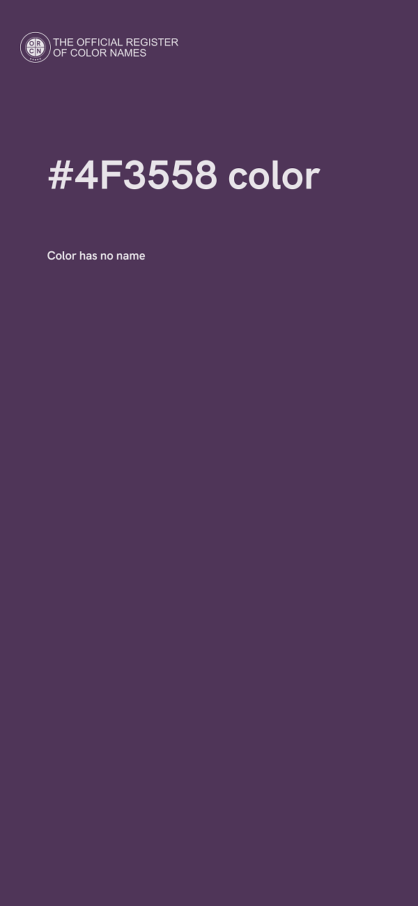 #4F3558 color image