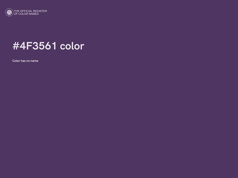 #4F3561 color image