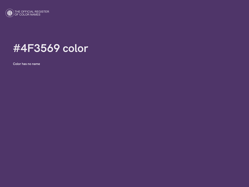 #4F3569 color image