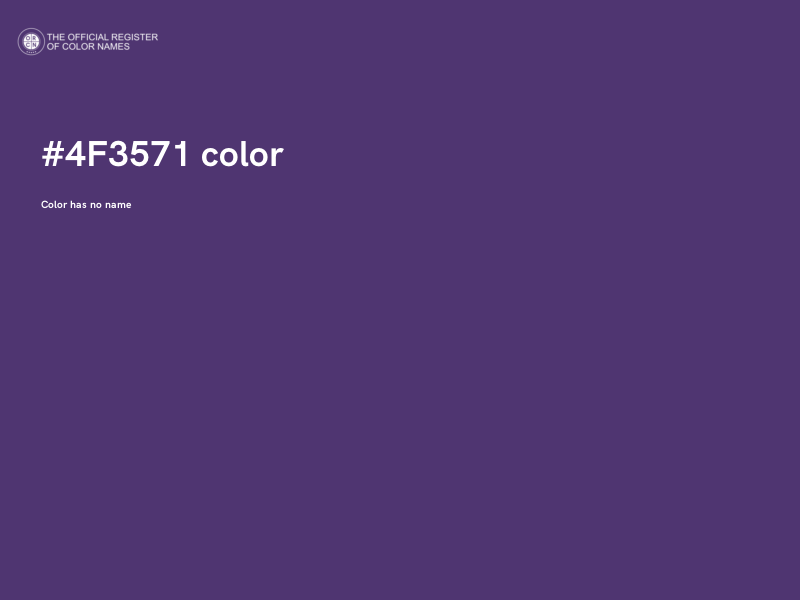 #4F3571 color image