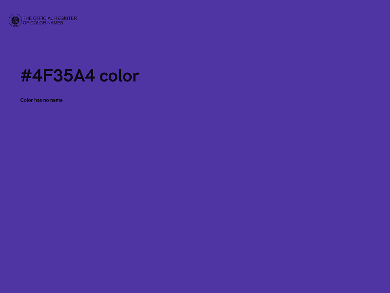 #4F35A4 color image