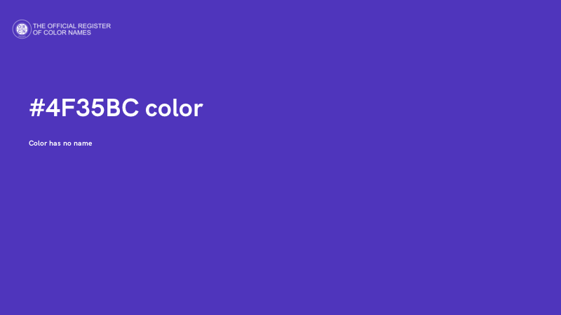 #4F35BC color image