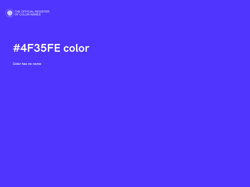 #4F35FE color image
