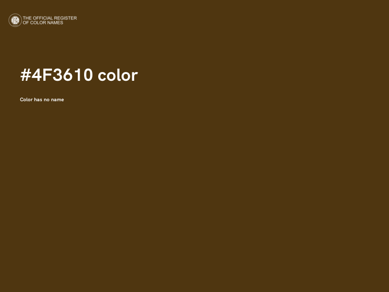 #4F3610 color image