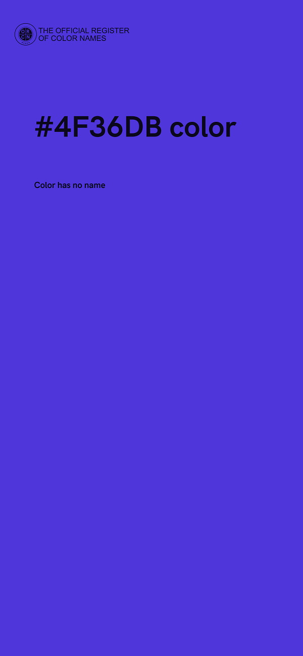 #4F36DB color image