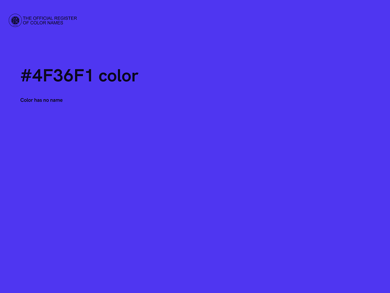 #4F36F1 color image