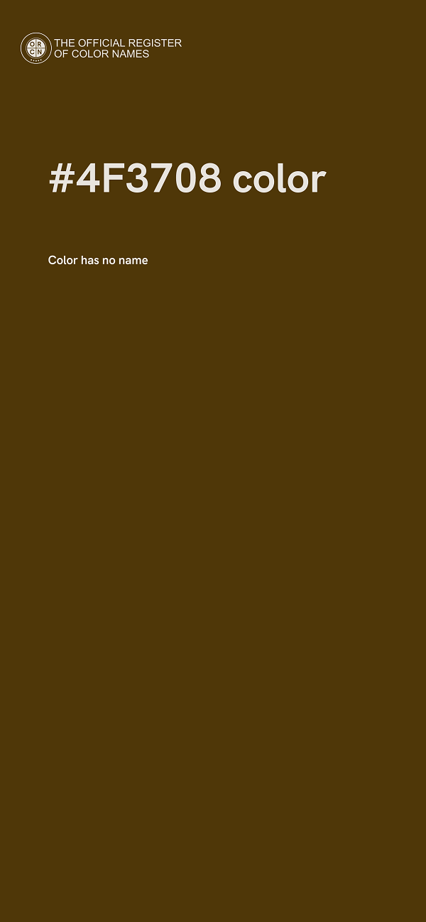#4F3708 color image