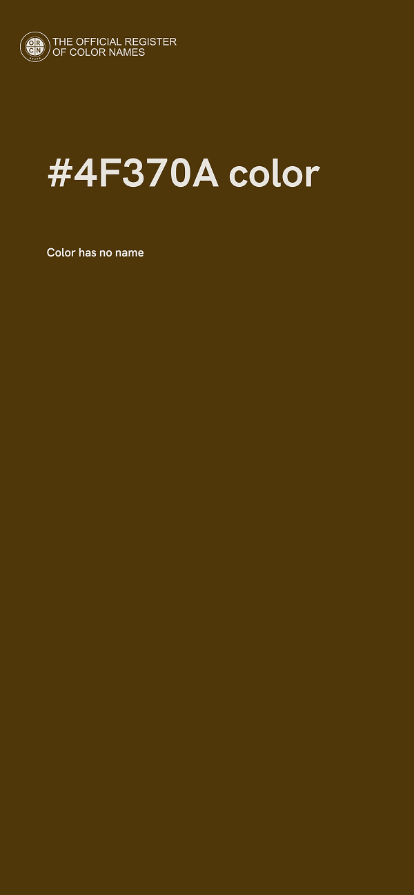 #4F370A color image