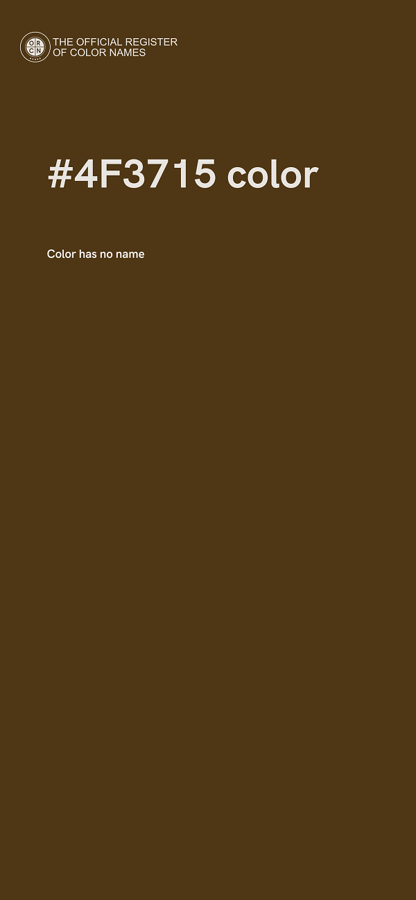 #4F3715 color image