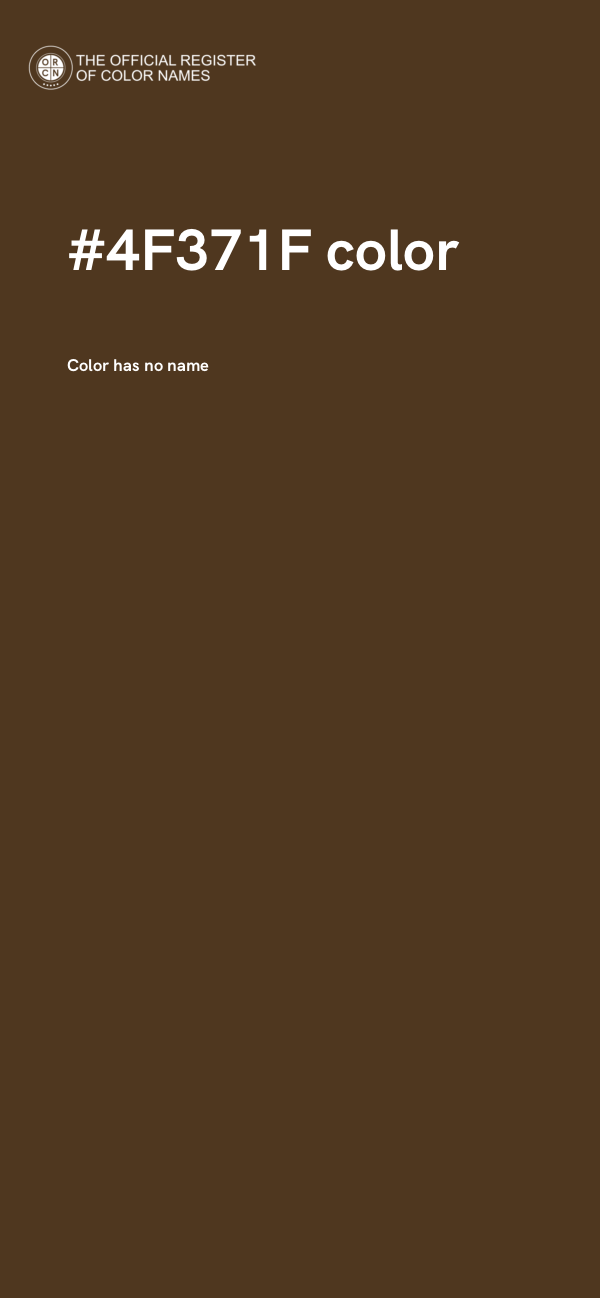 #4F371F color image