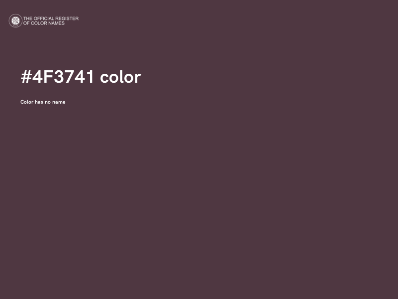 #4F3741 color image