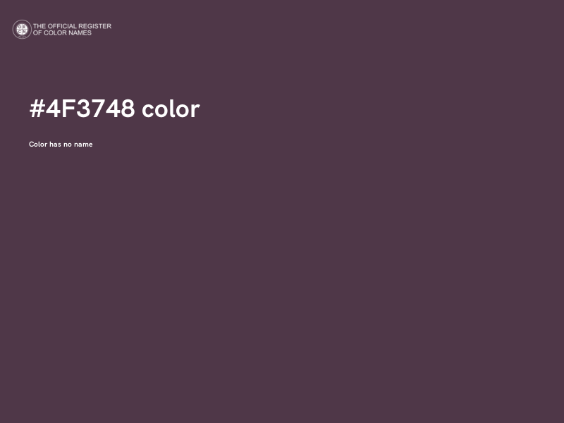 #4F3748 color image