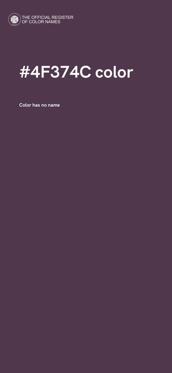 #4F374C color image