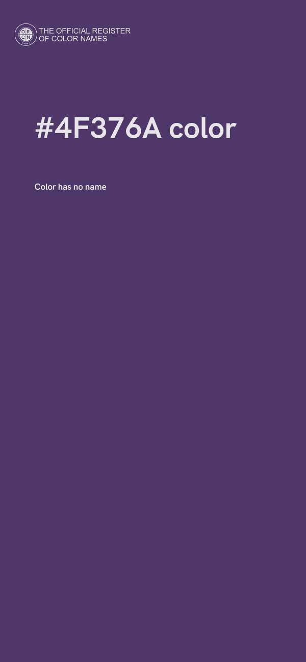 #4F376A color image
