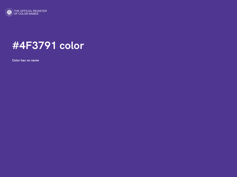 #4F3791 color image