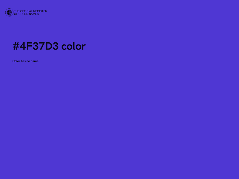 #4F37D3 color image