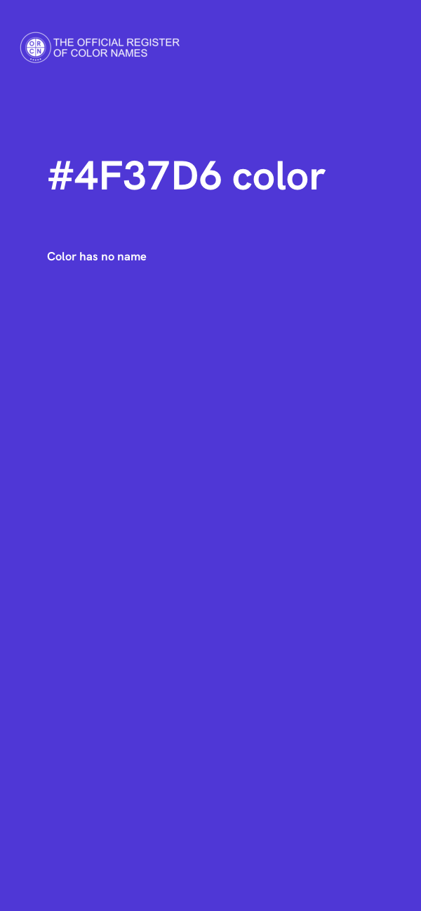 #4F37D6 color image