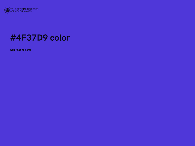 #4F37D9 color image