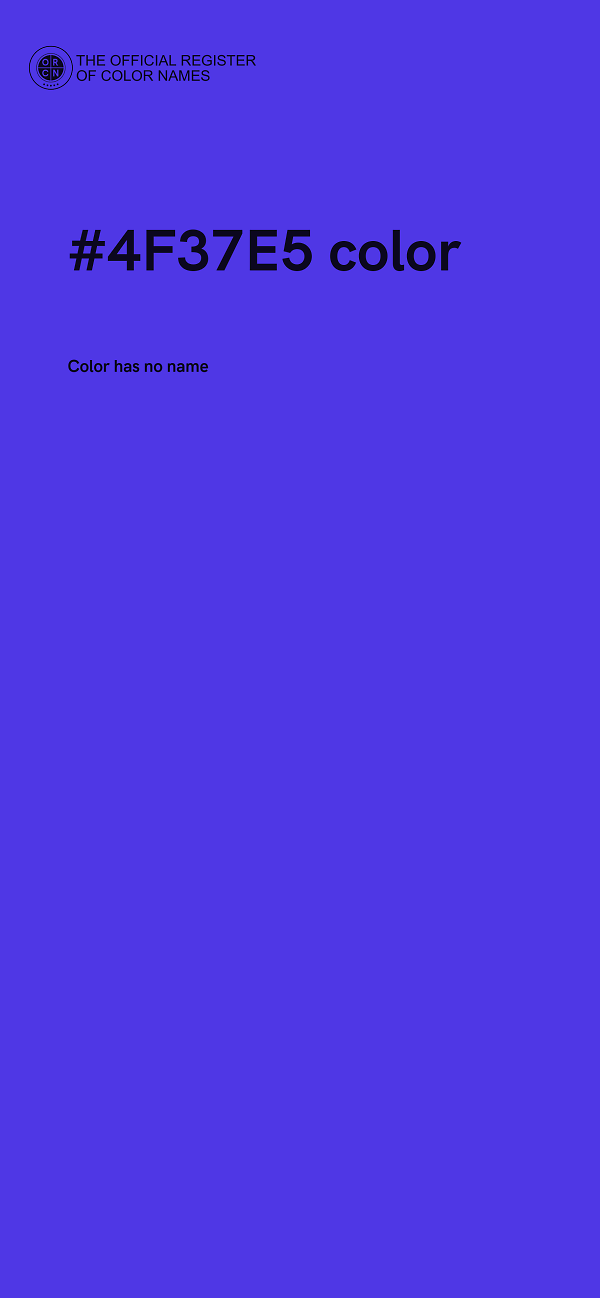 #4F37E5 color image
