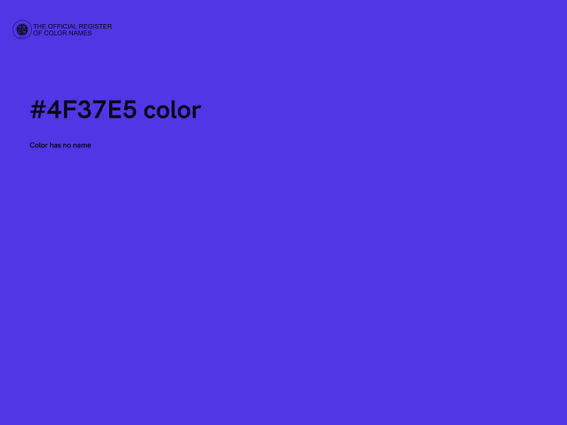 #4F37E5 color image