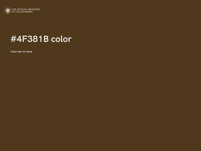 #4F381B color image