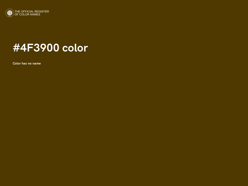 #4F3900 color image