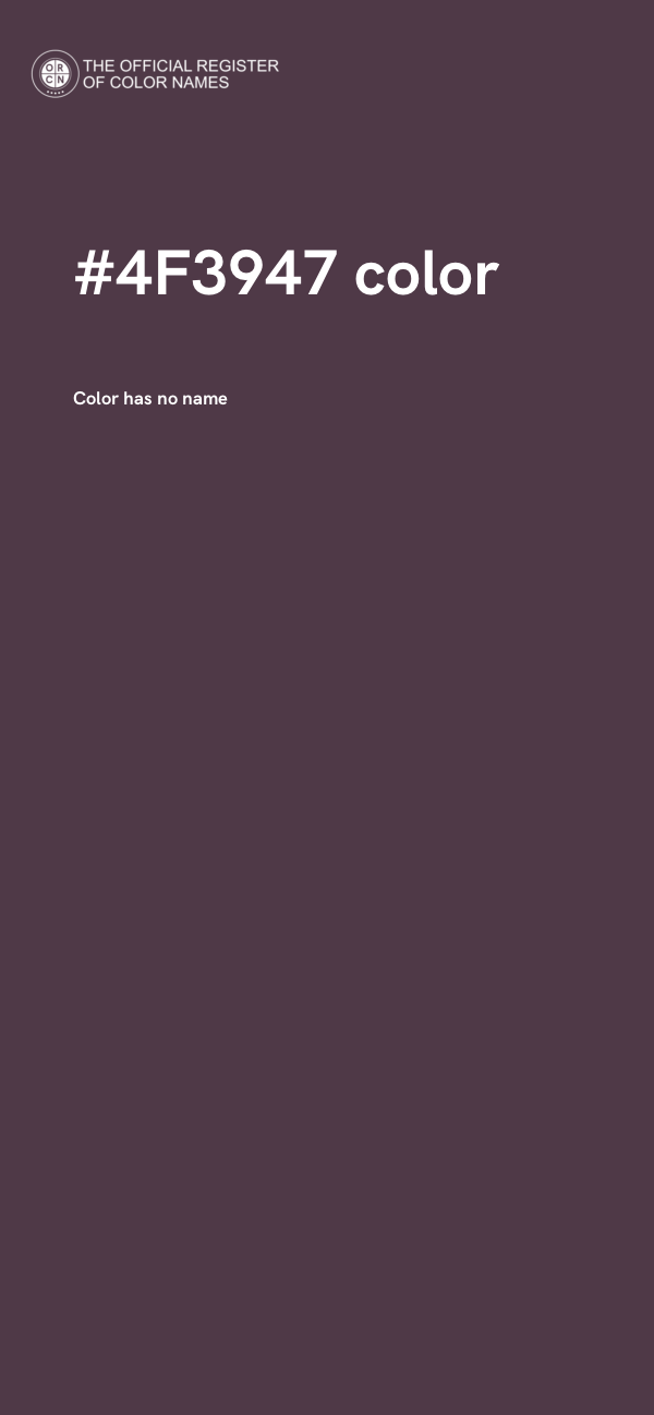 #4F3947 color image
