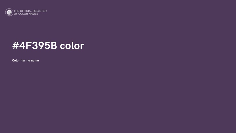 #4F395B color image