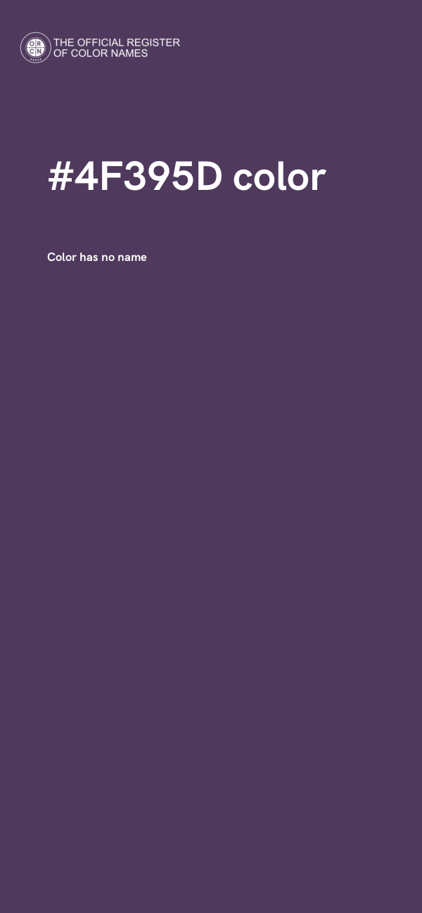 #4F395D color image