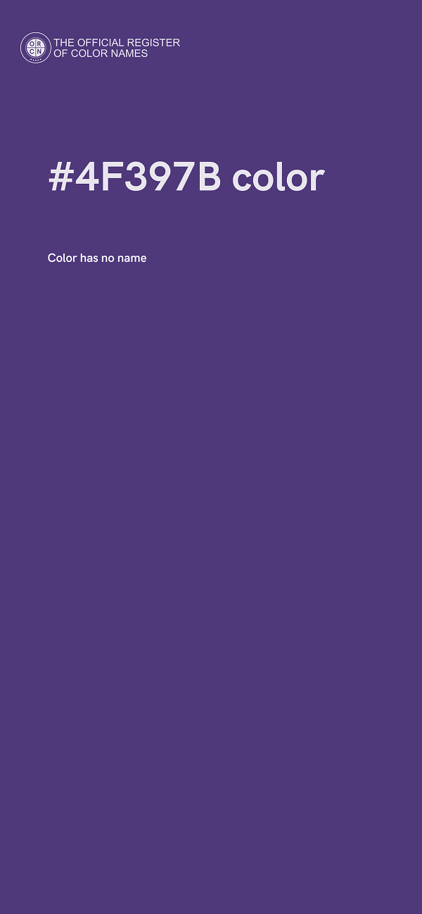 #4F397B color image