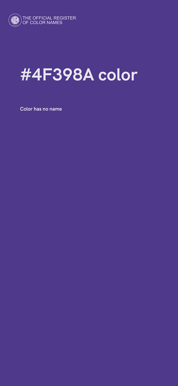 #4F398A color image