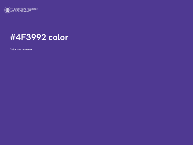 #4F3992 color image