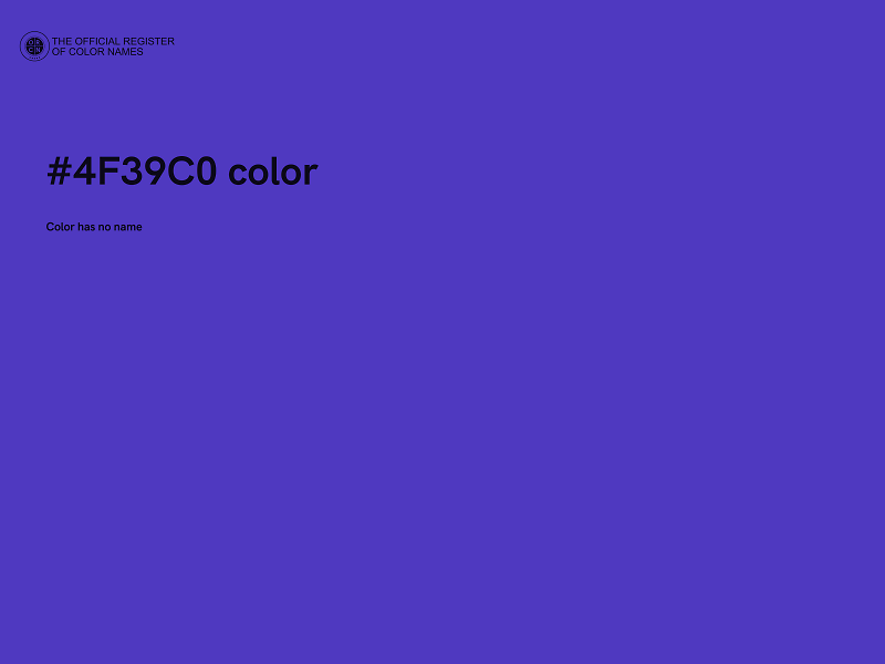 #4F39C0 color image
