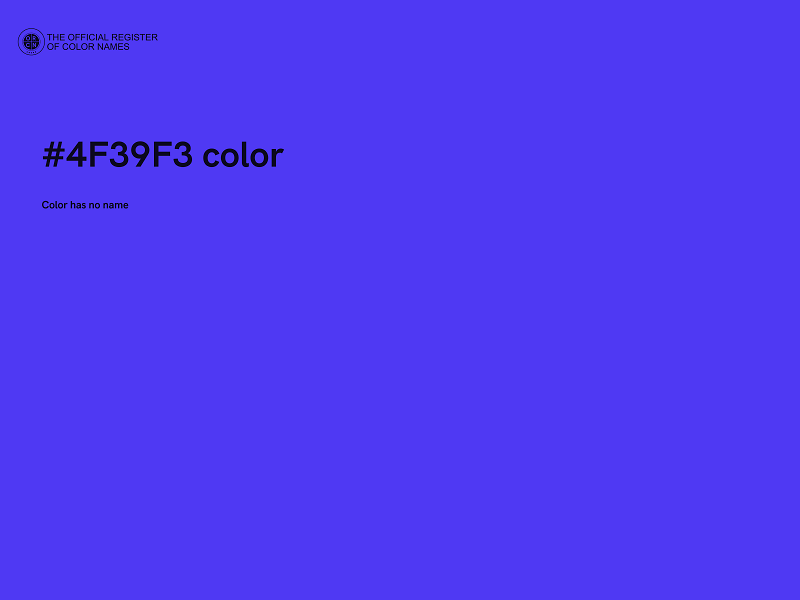 #4F39F3 color image