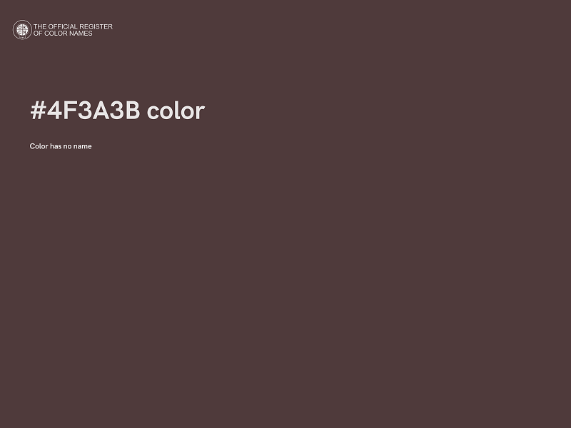 #4F3A3B color image