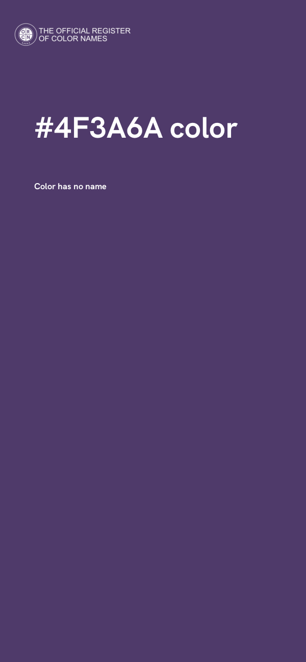 #4F3A6A color image
