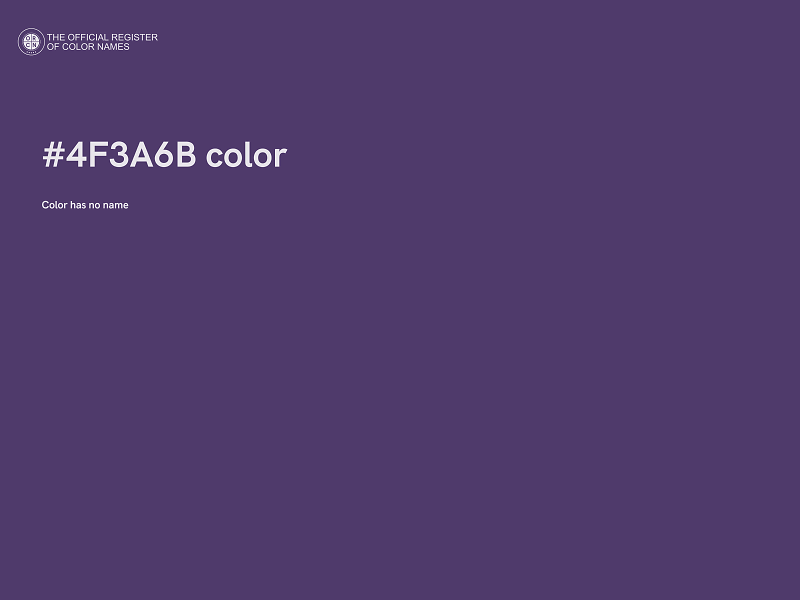 #4F3A6B color image