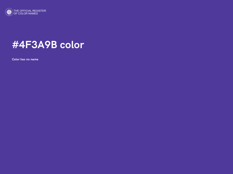 #4F3A9B color image