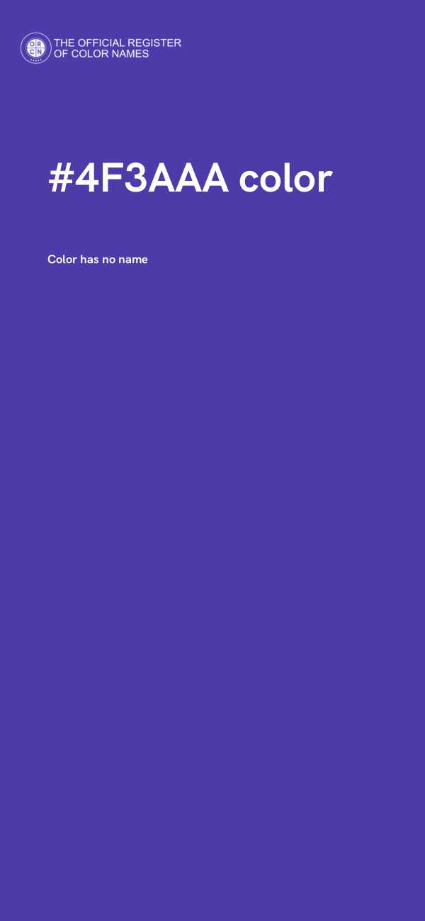 #4F3AAA color image
