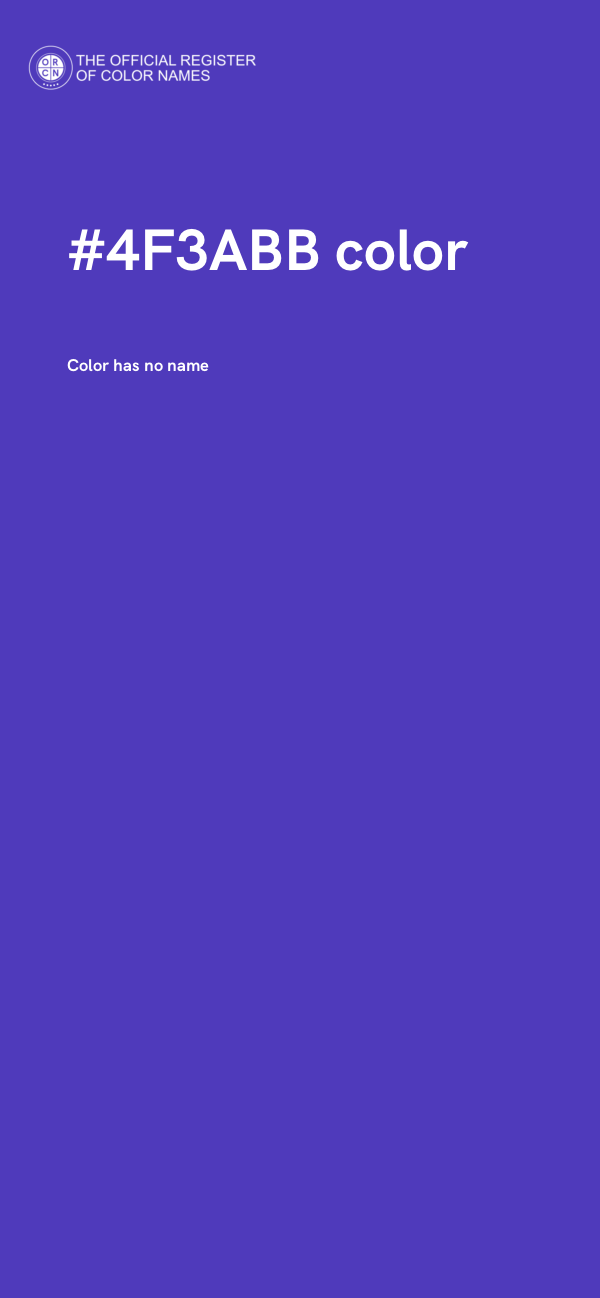 #4F3ABB color image