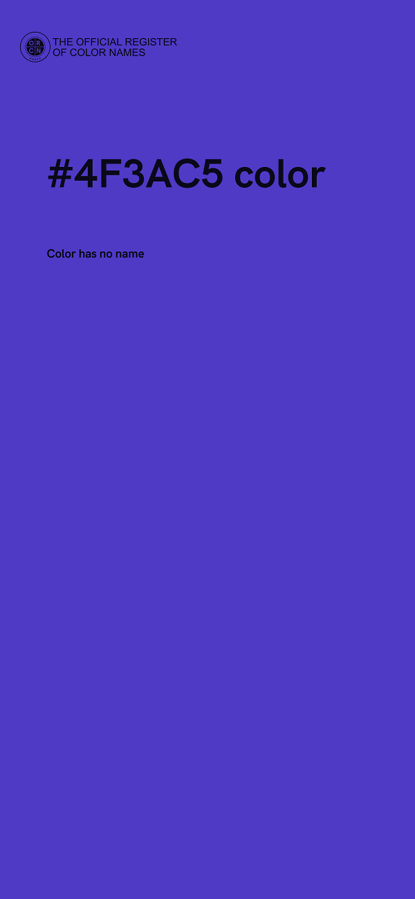 #4F3AC5 color image