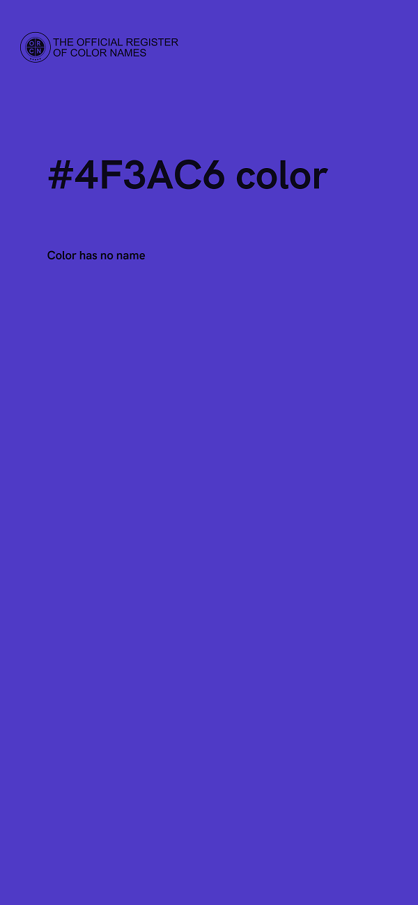 #4F3AC6 color image