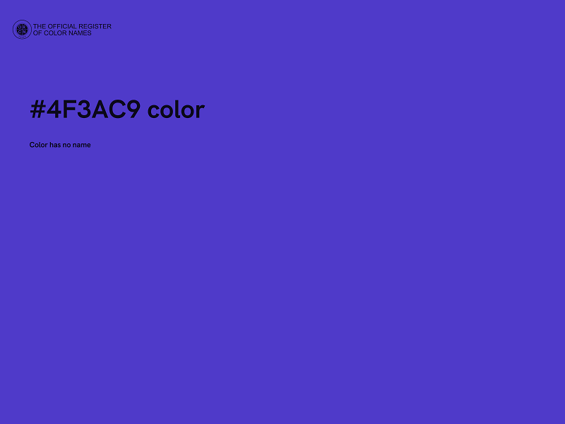 #4F3AC9 color image