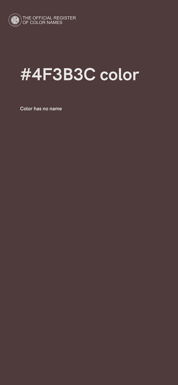 #4F3B3C color image