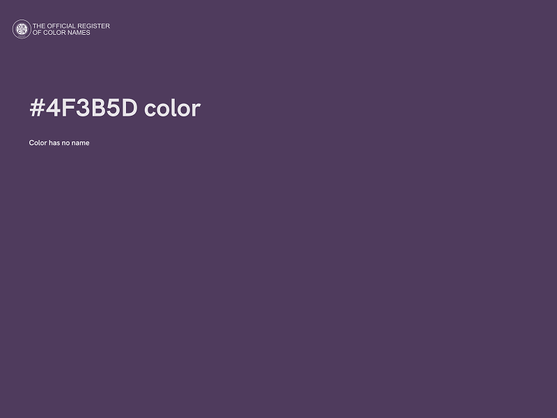 #4F3B5D color image