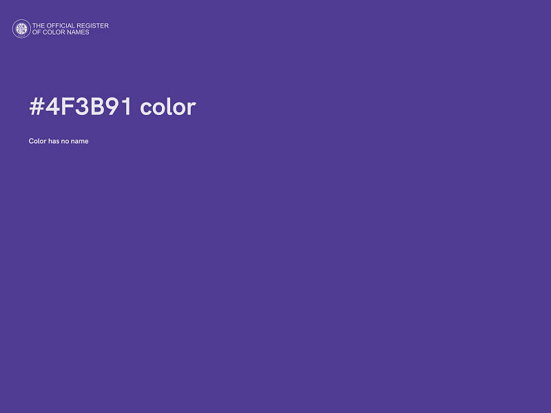 #4F3B91 color image