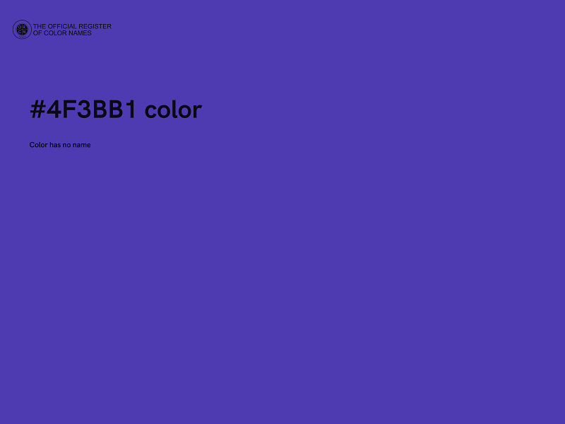 #4F3BB1 color image