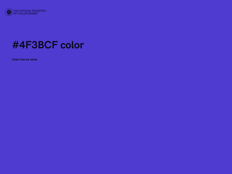 #4F3BCF color image
