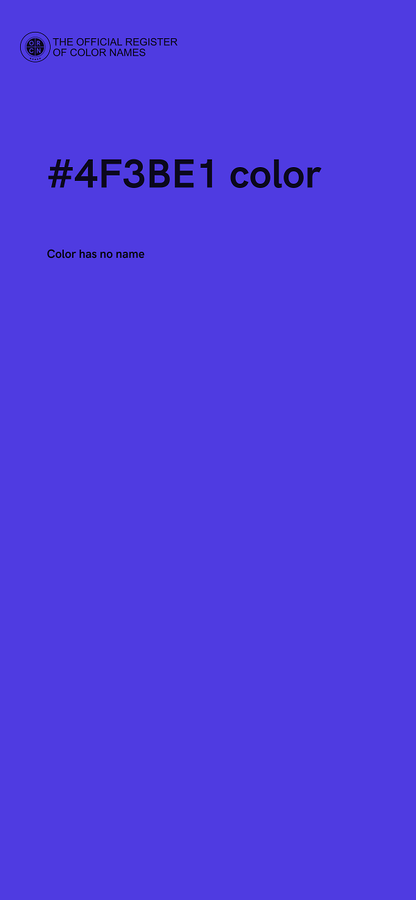 #4F3BE1 color image